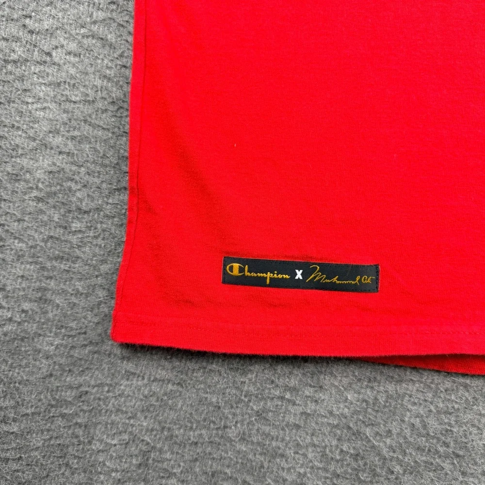 Champion X Muhammad Ali Red Graphic T-Shirt S Small GT19T 2WC The Greatest Mens - Picture 10 of 12